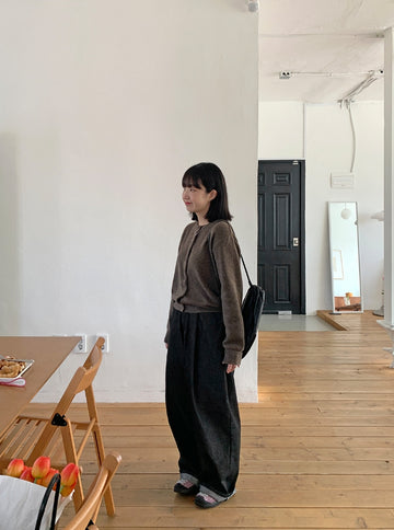 Hoko black blue balloon pants